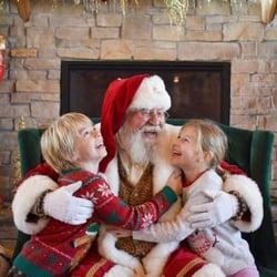 families enjoying Santas Workshop at the Christmas Carnival of Lights