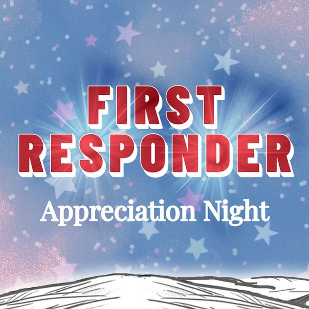 The banner for First Responder Appreciation Night at the Christmas Carnival of Lights.